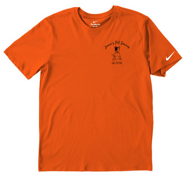 JPS Active Wear Color Set 2, a Brilliant Orange Nike Dri-FIT Jersey Blend Performance Tee