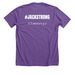 #JACKSTRONG-Walk for Epilepsy, a Heather Team Purple Premium Unisex Tee (back-view)