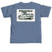 The Dive Boat, a Blue Jean Comfort Colors Unisex Tee (back-view)