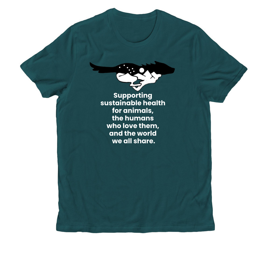 Trail Breaker Veterinary Services, a Deep Sea Green Allmade Organic Cotton Unisex Tee