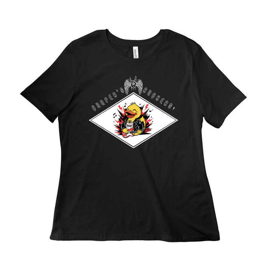 Cooper's Rockers, a Vintage Black Women?s Relaxed Cotton Tee