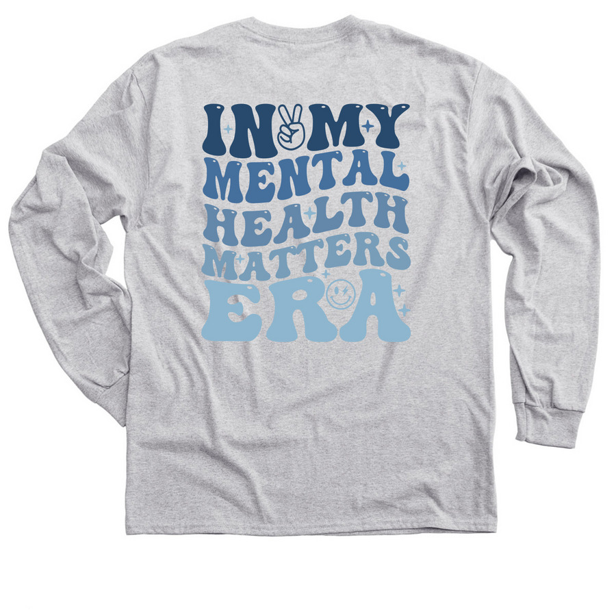 Mental Health Matters at Mercy Haven, a Sport Grey Classic Long Sleeve Tee (back-view)