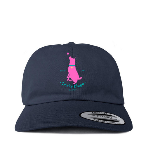 Tricky Dingo Hats!, a Navy Printed Classic Baseball Cap