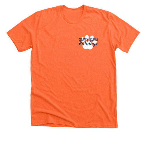 Vintage Pawprint, a Heather Orange Premium Unisex Tee