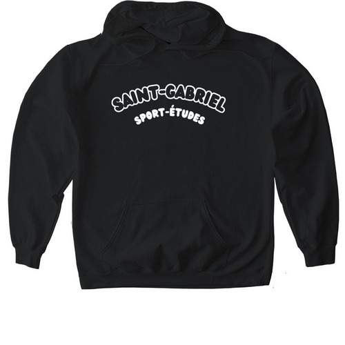 Saint-Gabriel Nom Des finissants, a Black Gildan Softstyle Pullover Hoodie