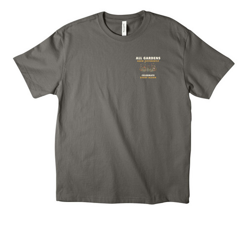 All Gardens Grow Differently Merch, a Asphalt Unisex Heavyweight Tee