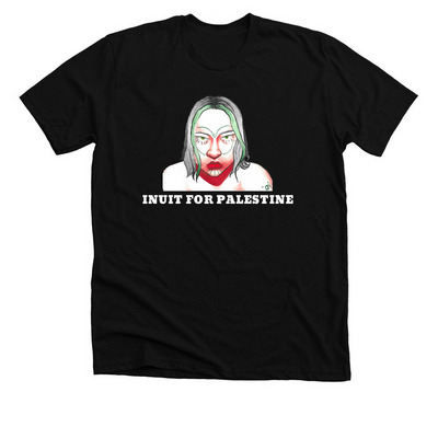 Inuit For Palestine, a Solid Black Blend Premium Unisex Tee