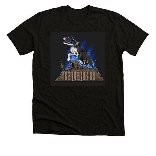 CRBRSK9, a Solid Black Blend Premium Unisex Tee