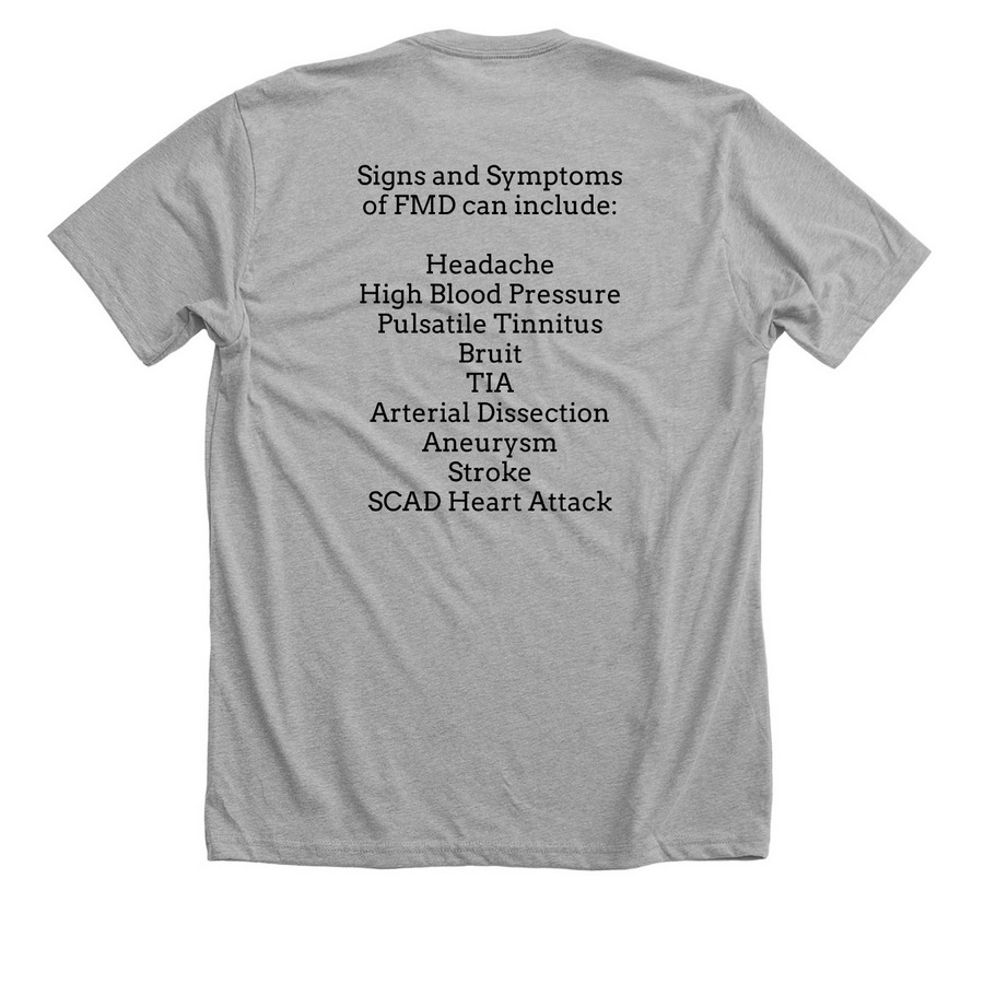 Ask me about..., a Athletic Heather Premium Unisex Tee (back-view)