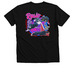 Rosie 2025, a Solid Black Blend Premium V-Neck Tee (back-view)