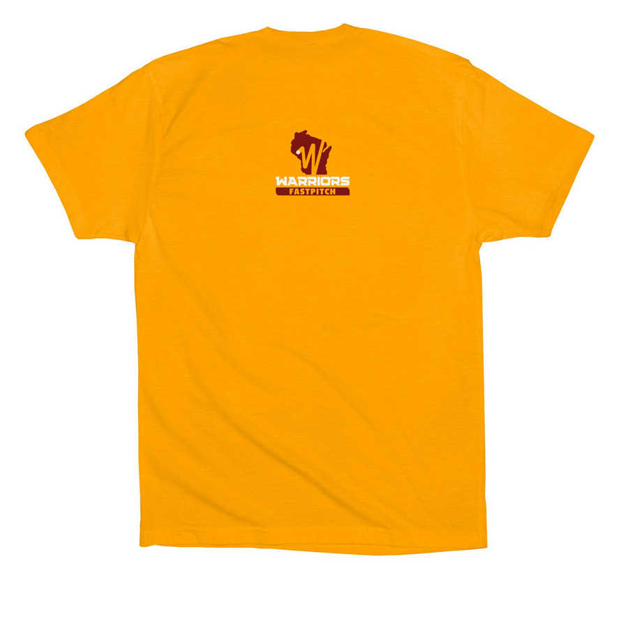 More Than Enough | Warriors Gold, a Gold Premium Cotton Tee (back-view)
