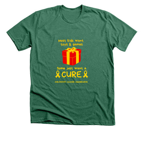 Cure for Christmas, a Heather Grass Green Premium Unisex Tee