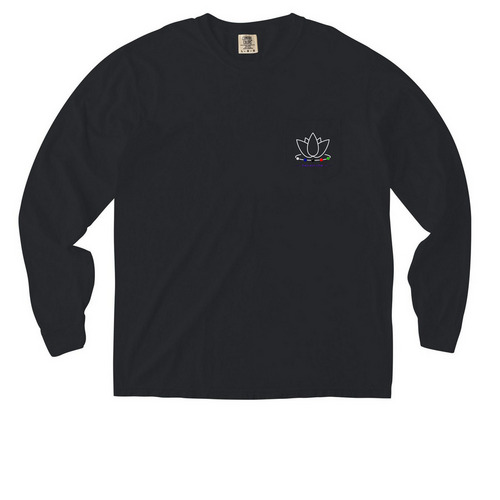 Minimum Pocket Shirt, a Black Comfort Colors Long Sleeve Pocket Tee