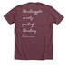 Simple story, a Heather Maroon Premium Unisex Tee (back-view)