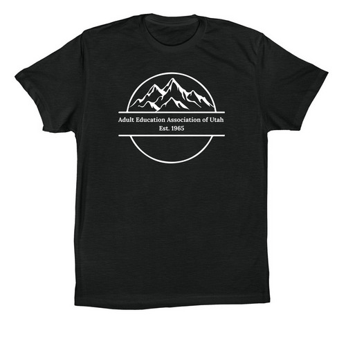 Mountain Range, a Vintage Black Premium Cotton Tee