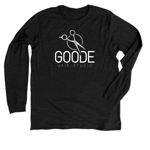 Goode Hair Studio Apparel, a Solid Black Blend Premium Long Sleeve Tee