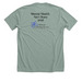 Boo-tiful Brains, a Heather Sage Premium Unisex Tee (back-view)