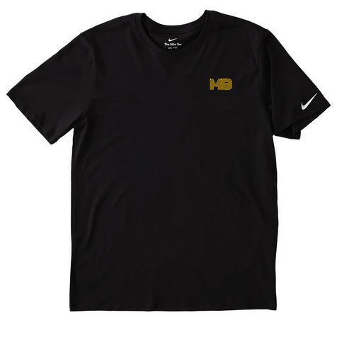 YOU WON'T LEAVE ME - Nike Dri-Fit Tee, a Black Nike Dri-FIT Jersey Blend Performance Tee