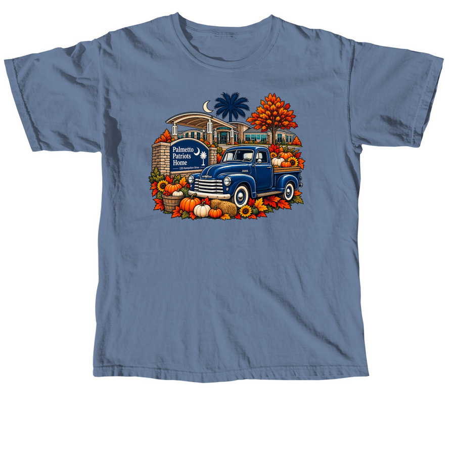 Palmetto Patriots Home, a Blue Jean Comfort Colors Unisex Tee