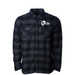 Mitten Misfits Flannel Shirt, a Charcoal Heather/ Black Unisex Flannel Shirt