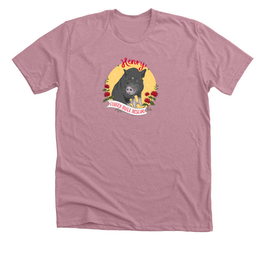 Henry, a Heather Orchid Premium Unisex Tee