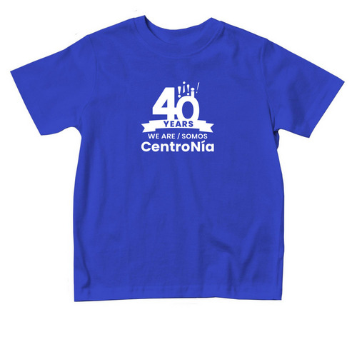 40th Anniversary Toddler Collection, a Royal Blue Toddler Tee