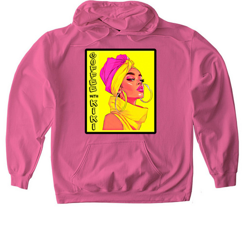 Coffee with Kiki, a Pink Lemonade Softstyle Pullover Hoodie