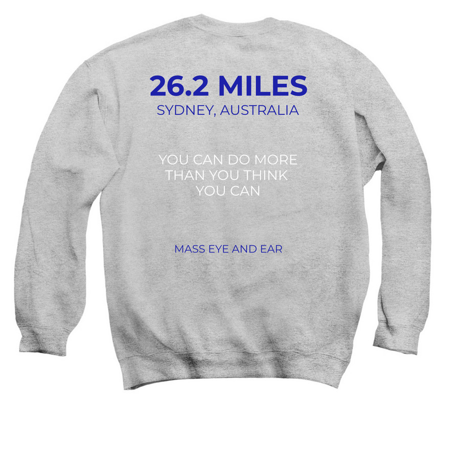 Sydney Marathon Fundraiser, a Sport Grey Crewneck Sweatshirt (back-view)