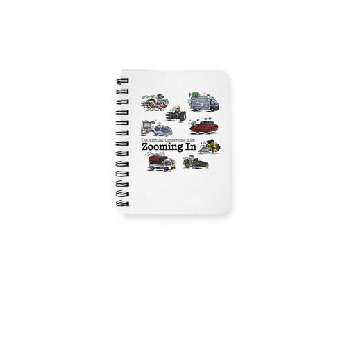 VRA 2026 Zooming In Notebook, a White Spiral Notebook