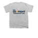 The Geofight Youth Tees, a Sport Grey Youth Unisex Tee (back-view)