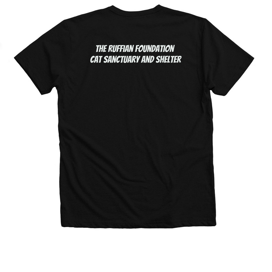 Vintage Logo Reversed&nbsp;, a Solid Black Blend Premium V-Neck Tee (back-view)