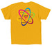 Side With Love, a Gold Classic Unisex Tee (back-view)