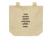 HELLO, a Oyster Organic Cotton Tote Bag