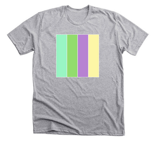 "Fun" Salt Lake City Color Palette, a Athletic Heather Premium Unisex Tee