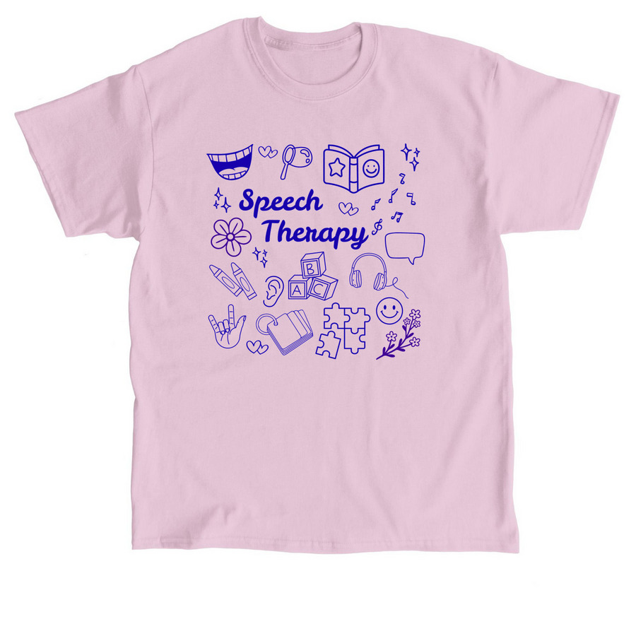 Speech Therapy T-Shirt, a Light Pink Classic Unisex Tee