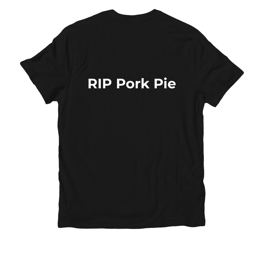 Ngogo Chimpanzee Project | RIP Pork Pie Gear, a Deep Black Allmade Organic Cotton Unisex Tee (back-view)