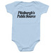 Pittsburgh's Public Source infant onesie, a Light Blue Infant Onesie
