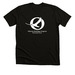 White Logo Shirts, a Solid Black Blend Premium Unisex Tee