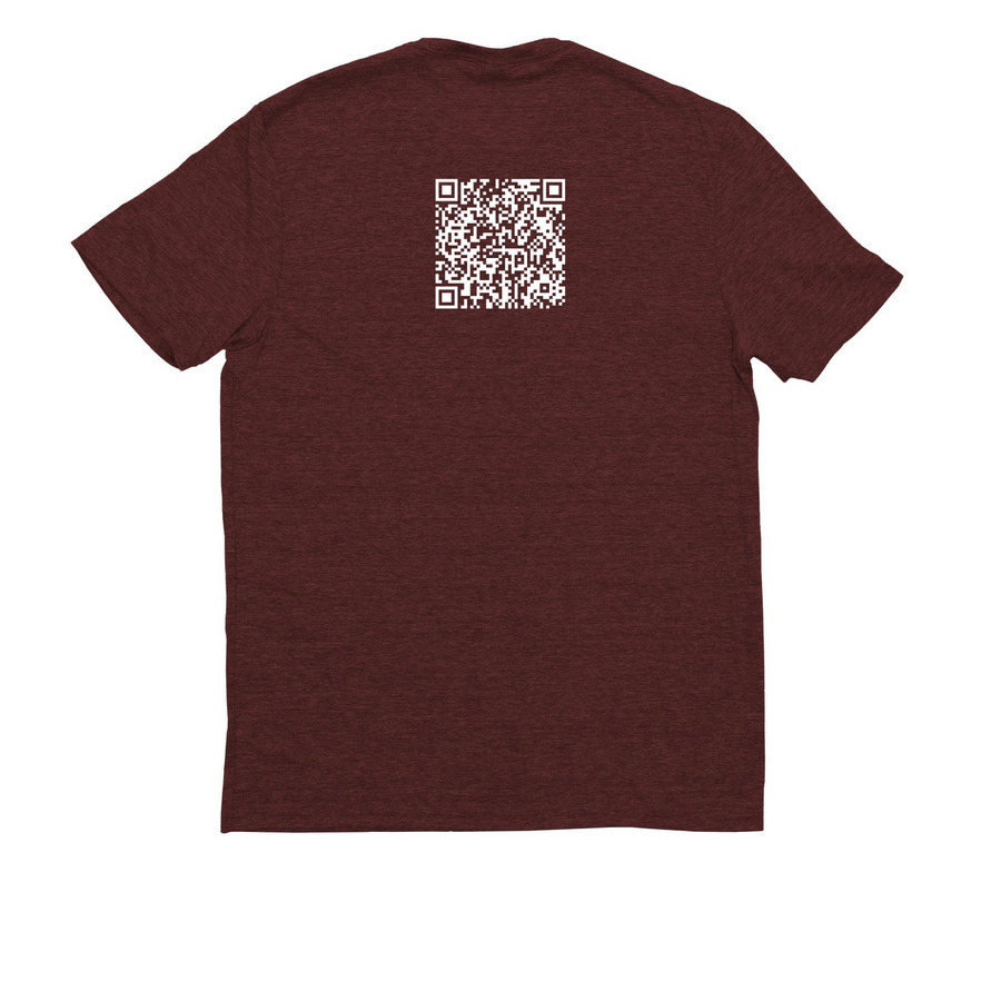 Advocate for Awareness, a Vino Red Allmade Eco Triblend Unisex Tee (back-view)