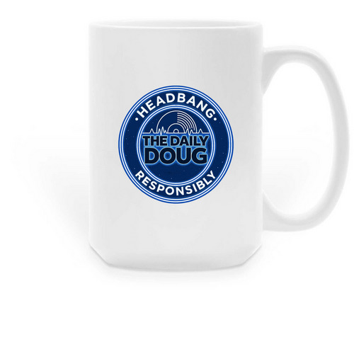 Headbang Responsibly- The Mug, a White Large Coffee Mug