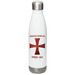 OMSDT-USA Stainless Steel Water Bottle, a White Stainless Steel Water Bottle