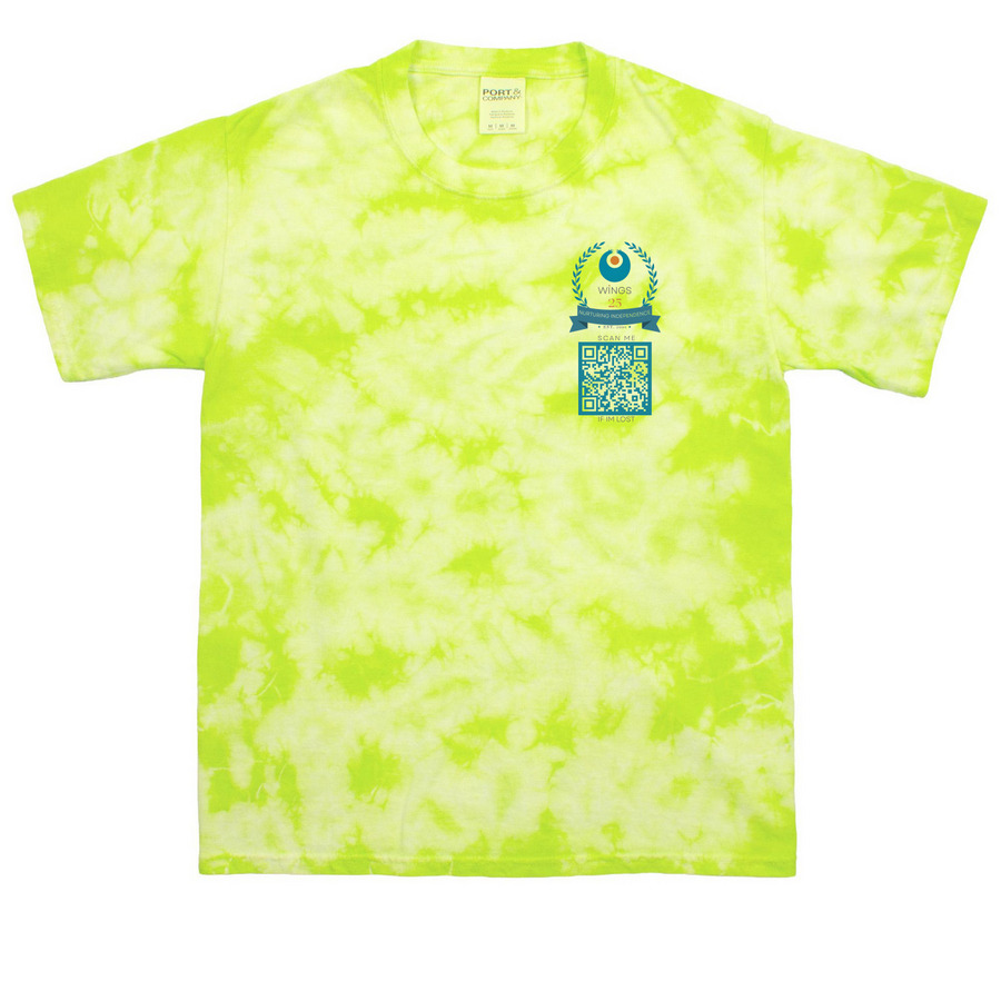 WINGS: Youth Field Trip T-shirt&nbsp;, a Lemon Lime Youth Crystal Tie Dye Tee