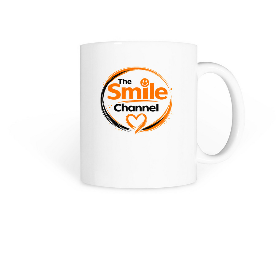 The Smile Channel mug, a White Coffee Mug