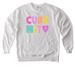 Love in Color - Adult & Youth, a White Comfort Colors Crewneck Sweatshirt
