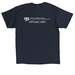 Radically Nonpartisan, a Navy Classic Unisex Tee (back-view)