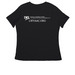 Radically Nonpartisan, a Black Women's Relaxed V-Neck Tee (back-view)