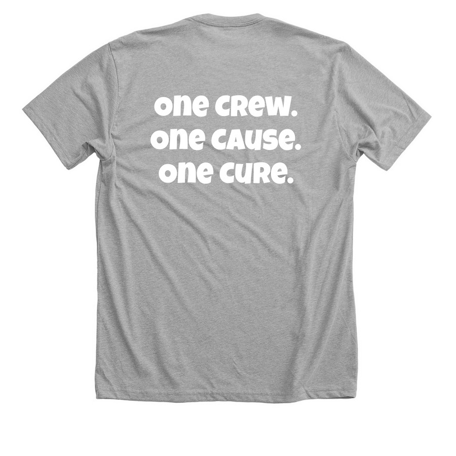 Cole's Courageous Crew, a Athletic Heather Premium Unisex Tee (back-view)