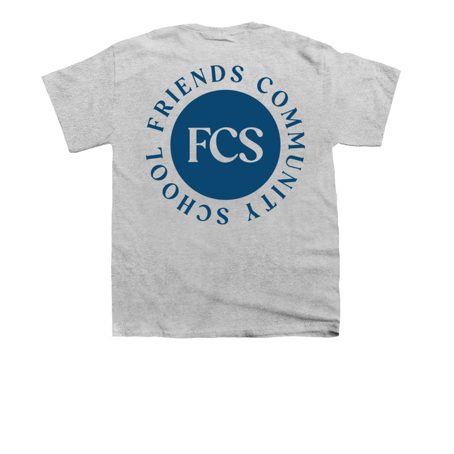 FCS Double Take Indigo (Youth), a Sport Grey Youth Unisex Tee (back-view)