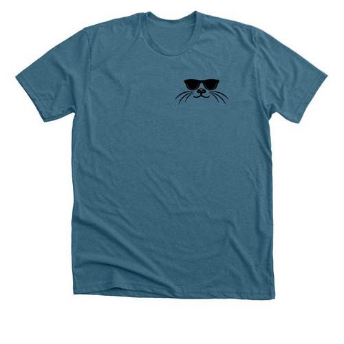 JWC Logo Big on Back Swag, a Heather Deep Teal Premium Unisex Tee