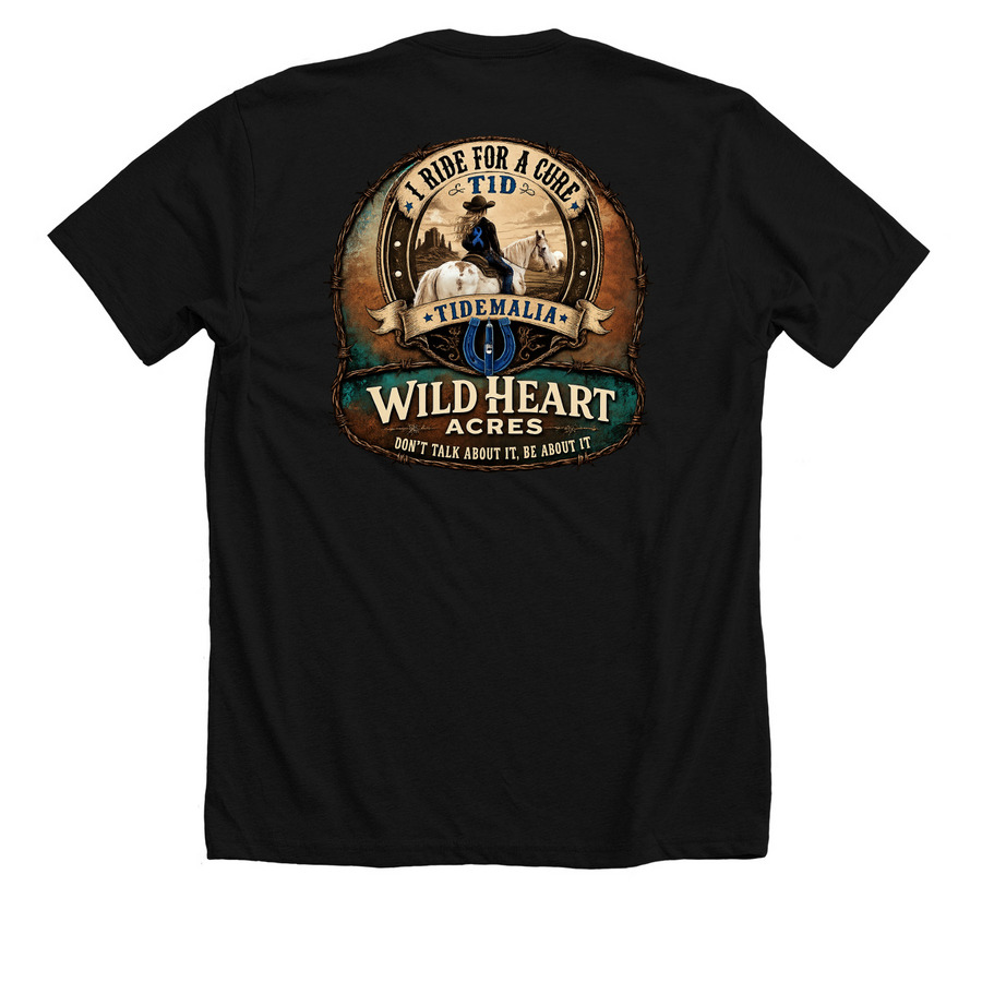 Alix Shirt, a Solid Black Blend Premium Unisex Tee (back-view)